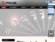 Tablet Screenshot of prideinstrument.com